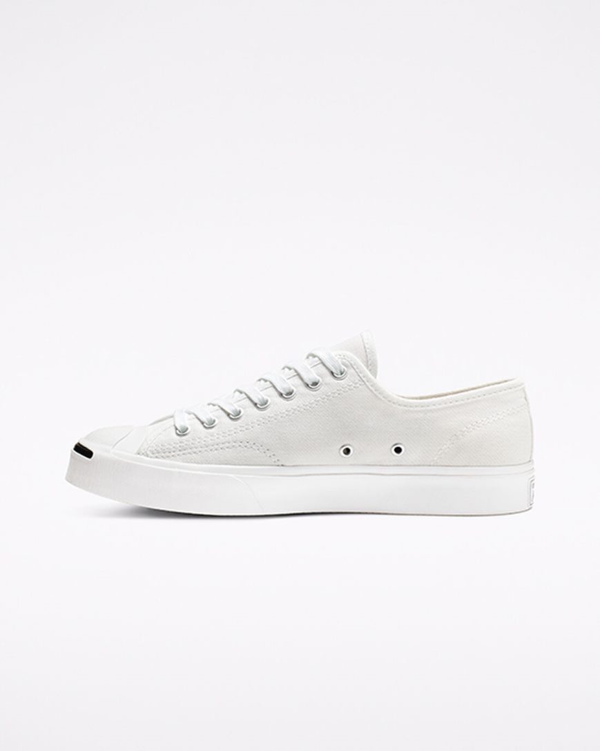 Tenisi Barbati Converse Jack Purcell Panza Albi Negrii | RO 130RYK071